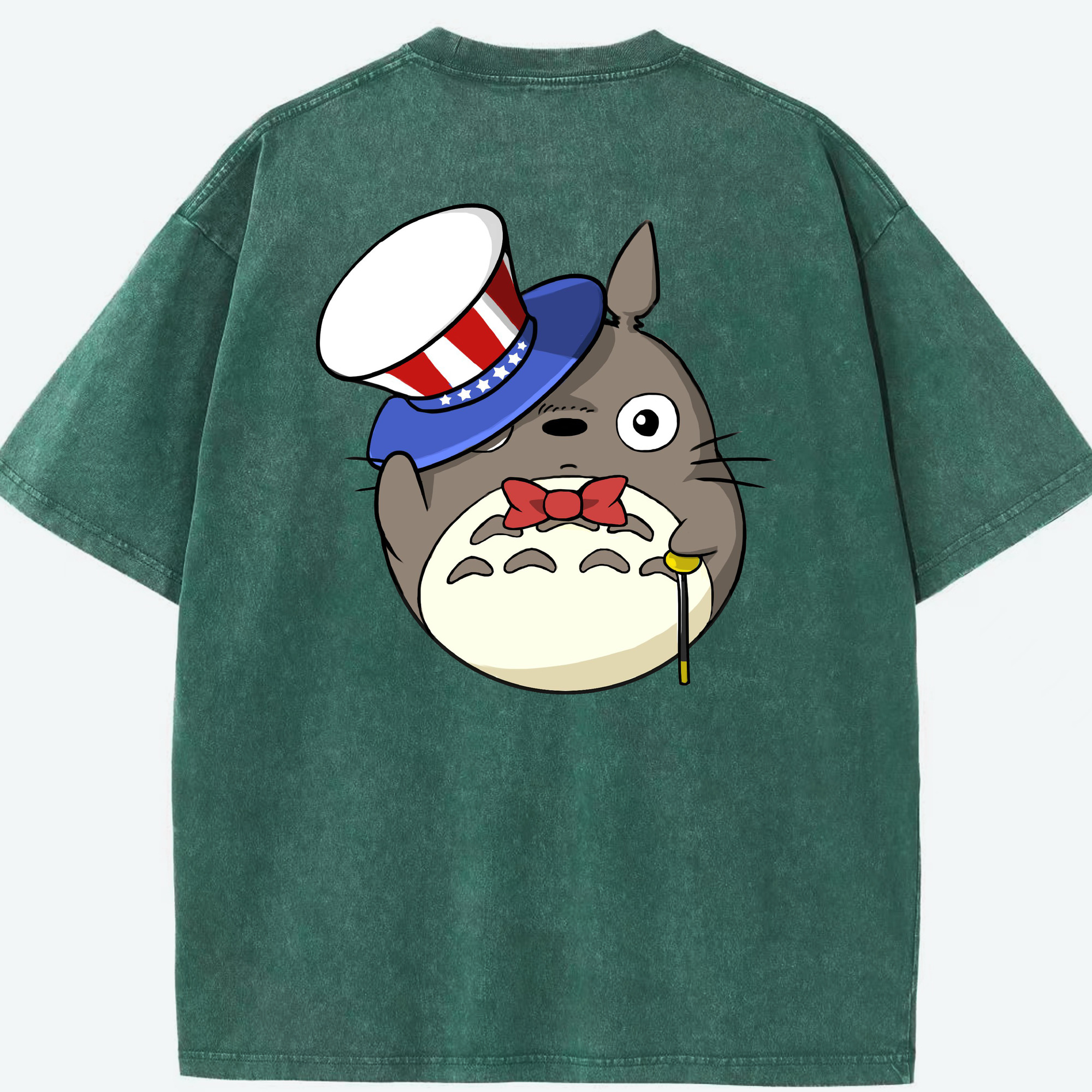 （画像用） となりのトトロ 草壁メイ 草壁サツキ My Neighbor Totoro Satsuki Kusakabe Mei Kusakabe 綿100% ヴィンテージ風 半袖Tシャツ（背面プリント）